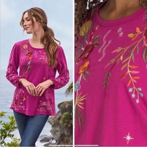 Johnny Was Keone Puff Sleeve Tee